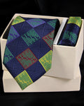 Multicolor Geometric Necktie Set