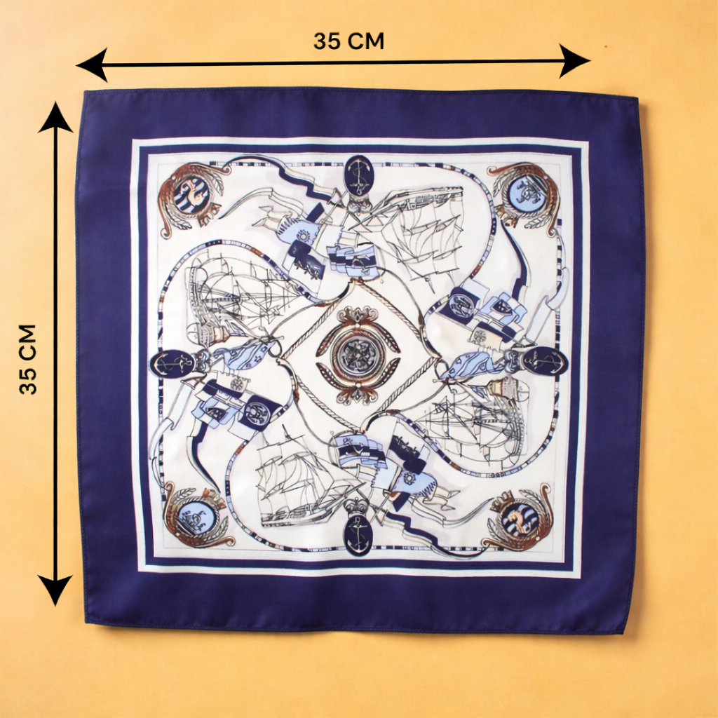 Blue Odyssey Pocket Square