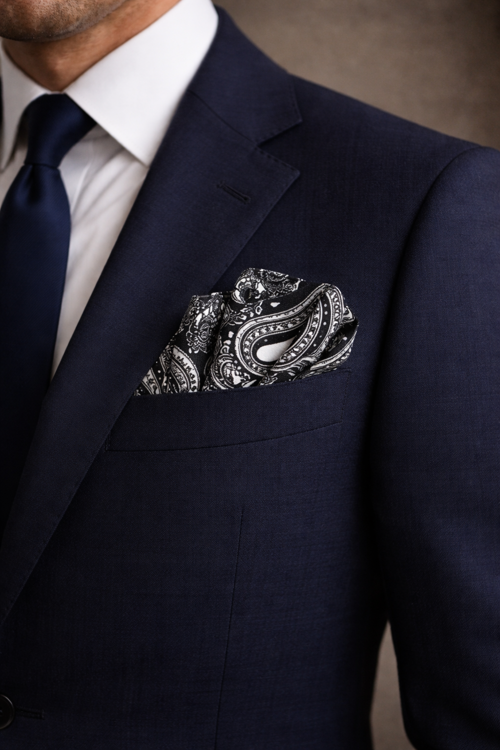Midnight Muse Pocket Square