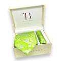 Neon Green Big Paisley Tie Combo