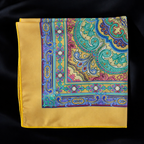 Multicolored Baroque-Style Pocket Square