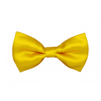 Golden Yellow Solid Double Layered Bowtie