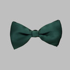 Dark Green Solid Double Layered Bowtie
