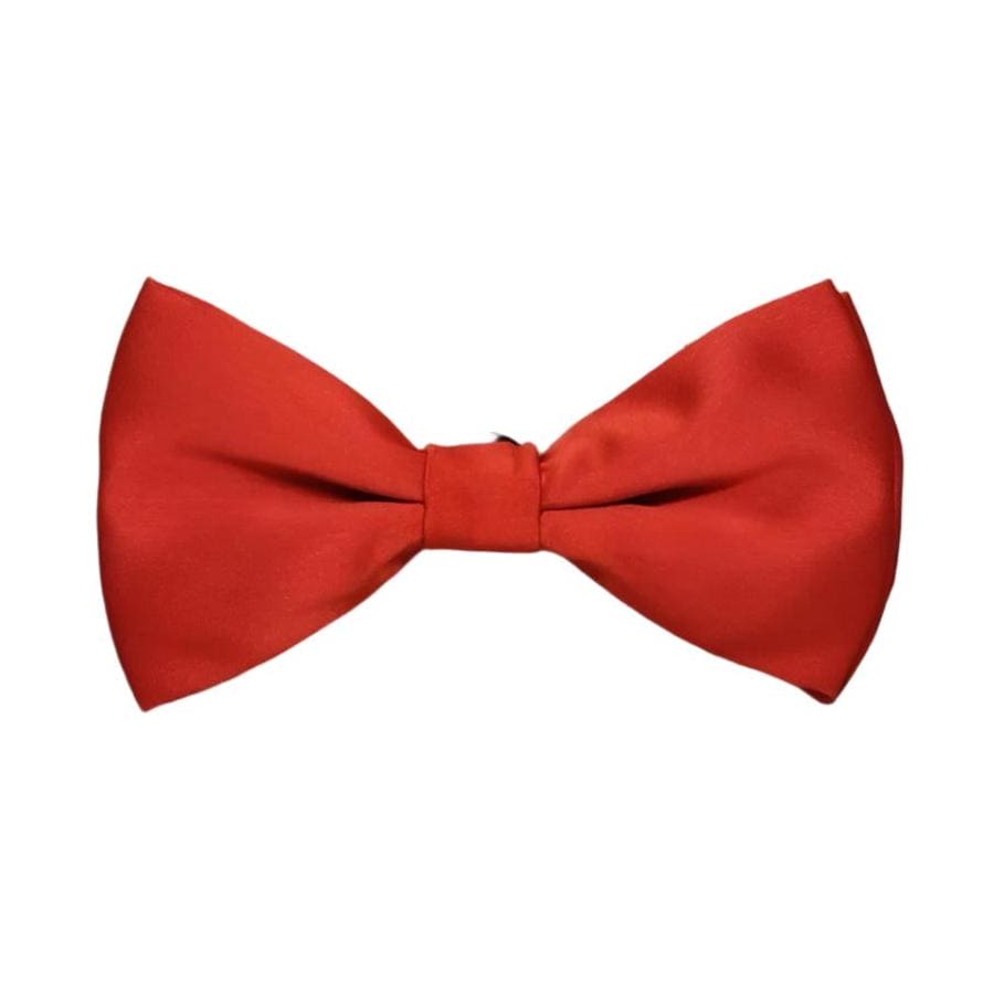 Red Solid Double Layered Bowtie