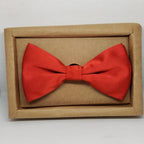 Red Solid Double Layered Bowtie