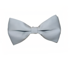 Silver Solid Double Layered Bowtie