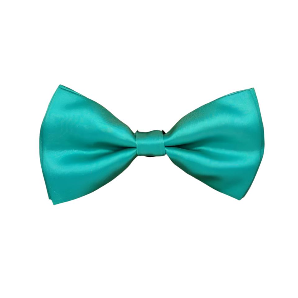 Sea Green Solid Double Layered Bowtie