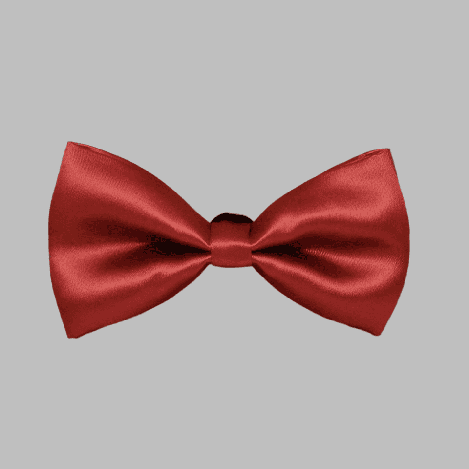 Rust Solid Double Layered Bowtie