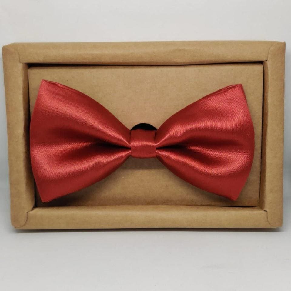 Rust Solid Double Layered Bowtie