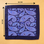 Aqua Swirl Pocket Square