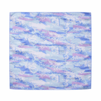 Blue Multicolour Abstract Printed Scarf With Pocket Square