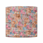 Brown Multicolour Geometric Printed Scarf With Pocket Square