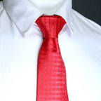 Self Peach Geometric Microsilk Tie