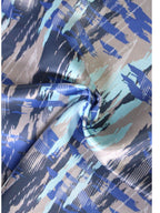 Blue Abstract Microfiber Pocket Square