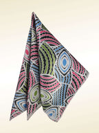 Multicolor Geometric Microfiber Pocket Square