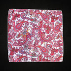 Red Paisley Microfiber Pocket Square