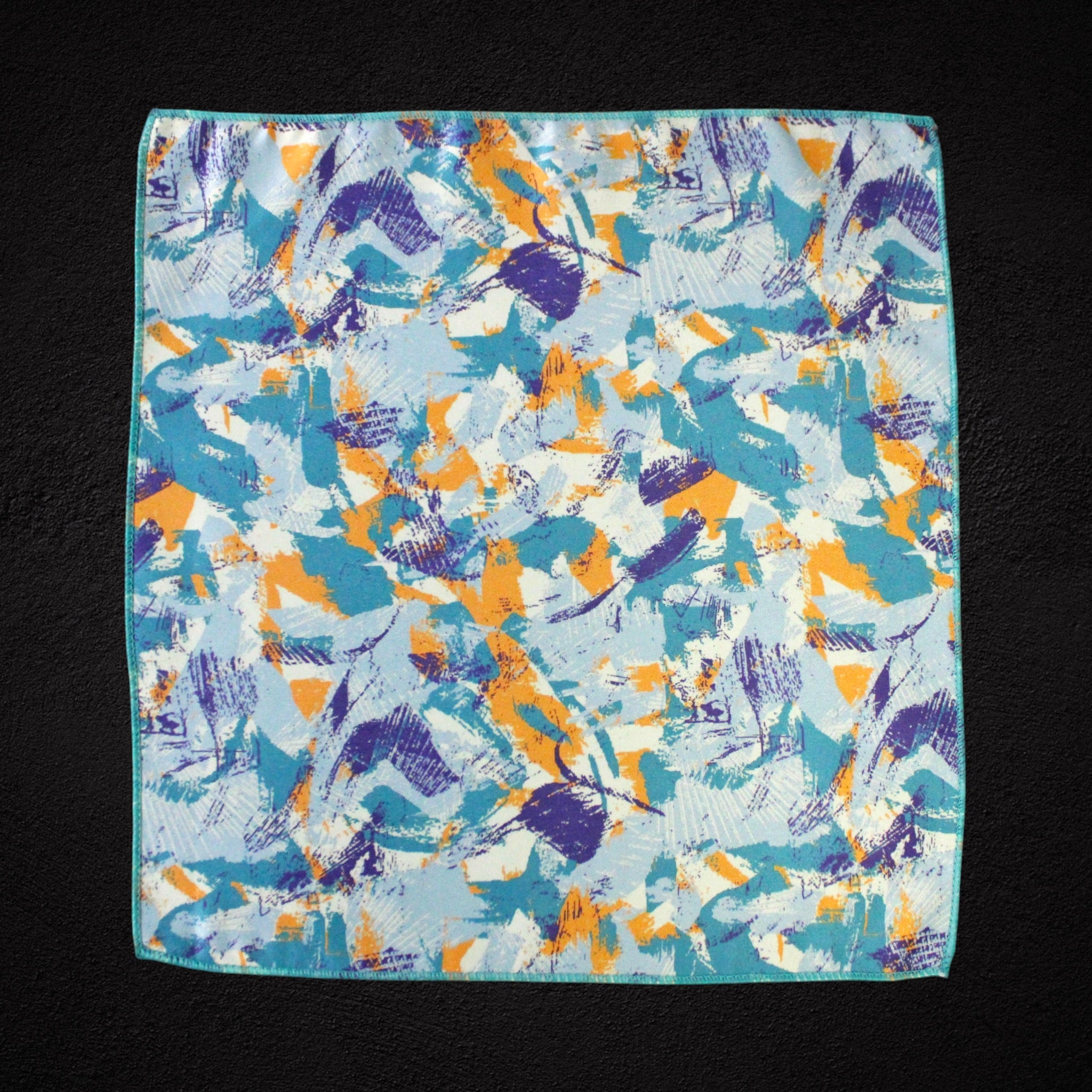 Multicolor Abstract Microfiber Pocket Square