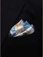 Multicolor Abstract Microfiber Pocket Square