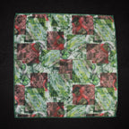 Green Abstract Microfiber Pocket Square