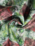 Green Abstract Microfiber Pocket Square