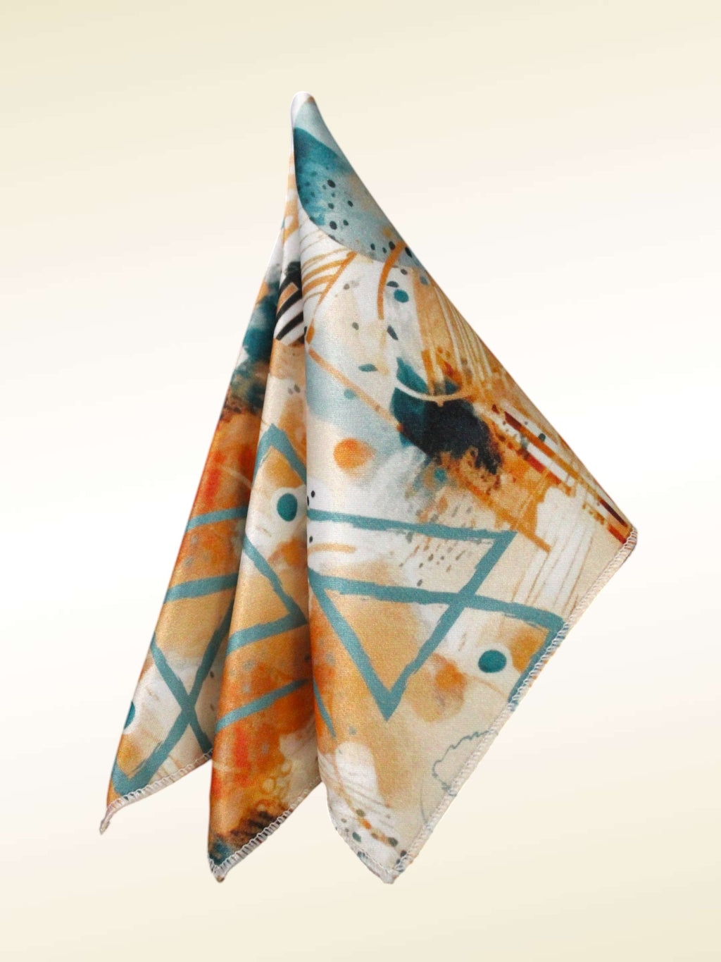 Abstract Multicolor Microfiber Pocket Square