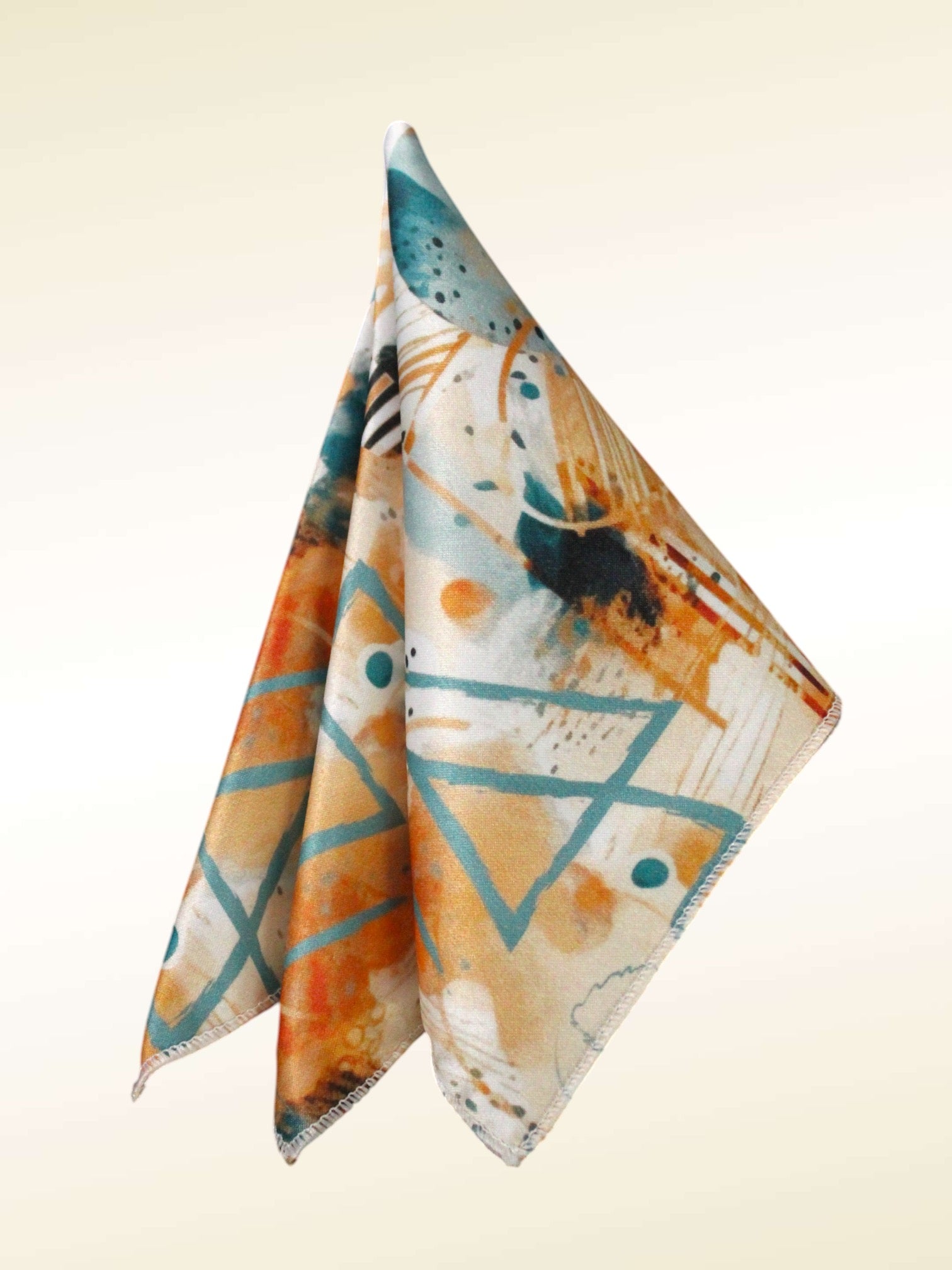 Abstract Multicolor Microfiber Pocket Square