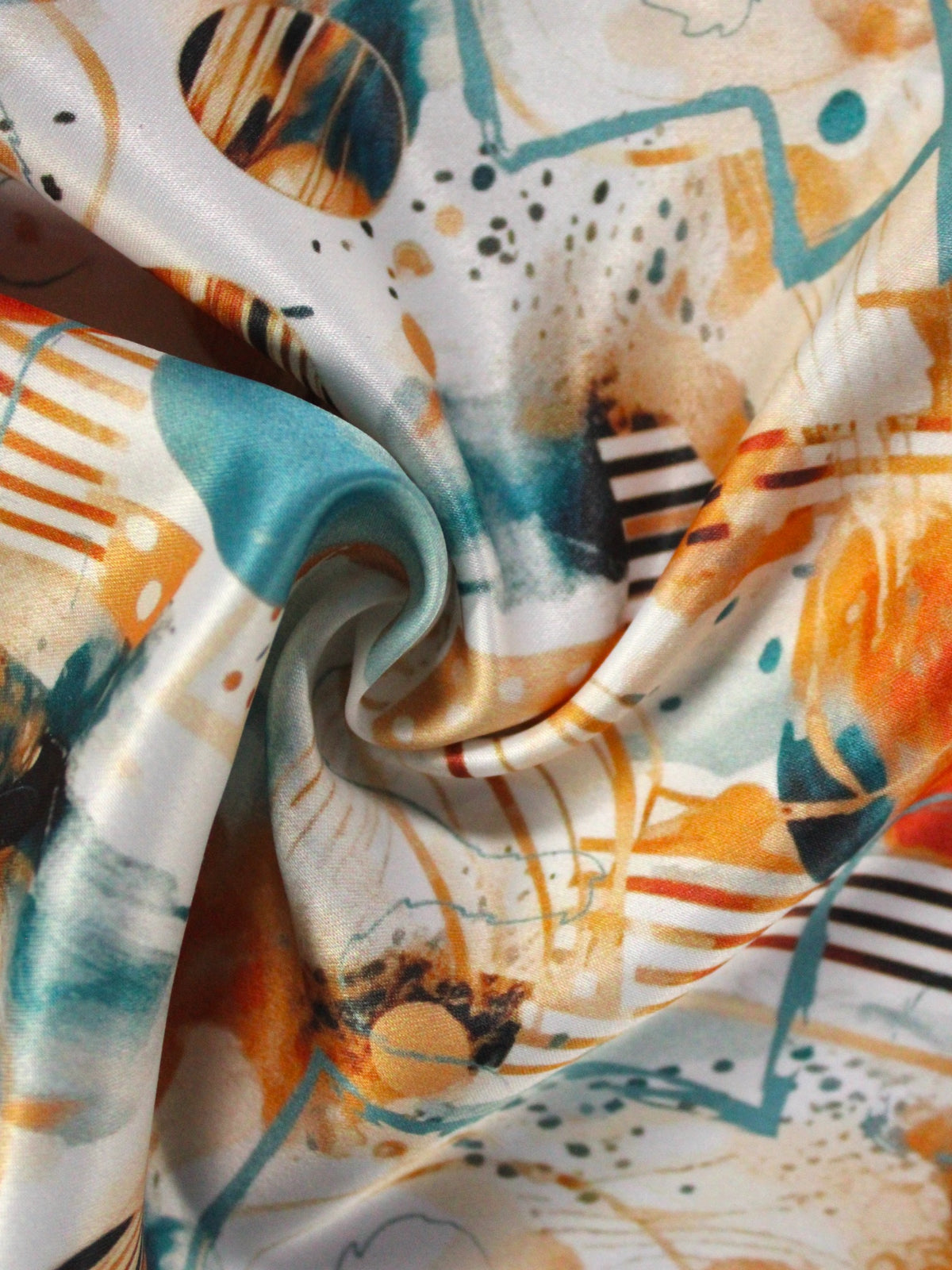 Abstract Multicolor Microfiber Pocket Square