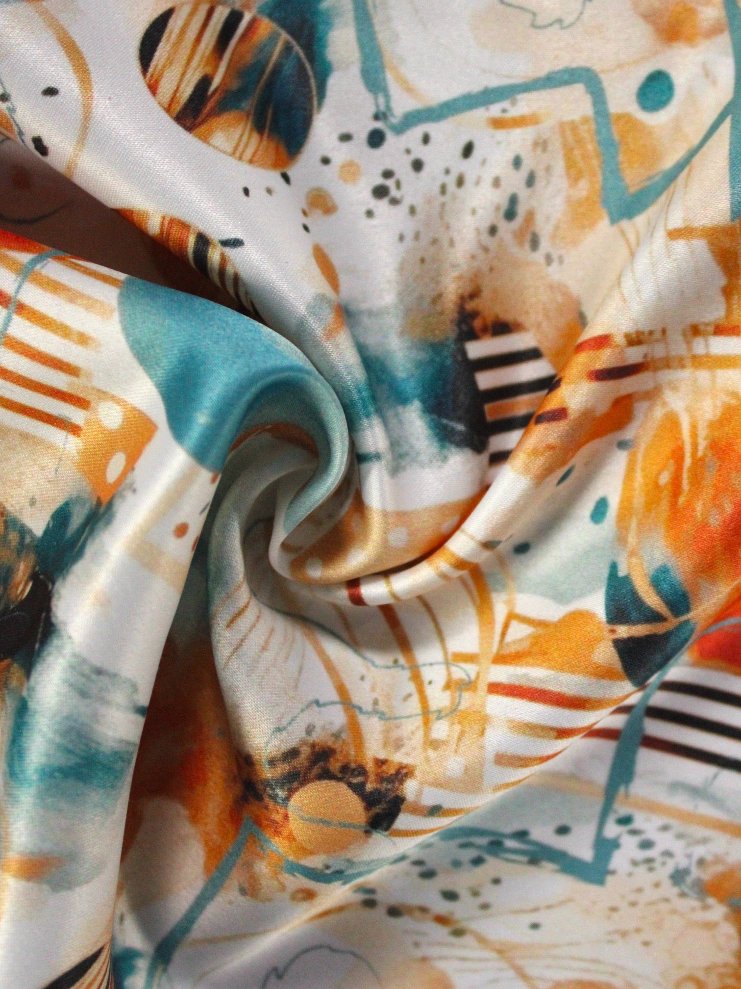 Abstract Multicolor Microfiber Pocket Square