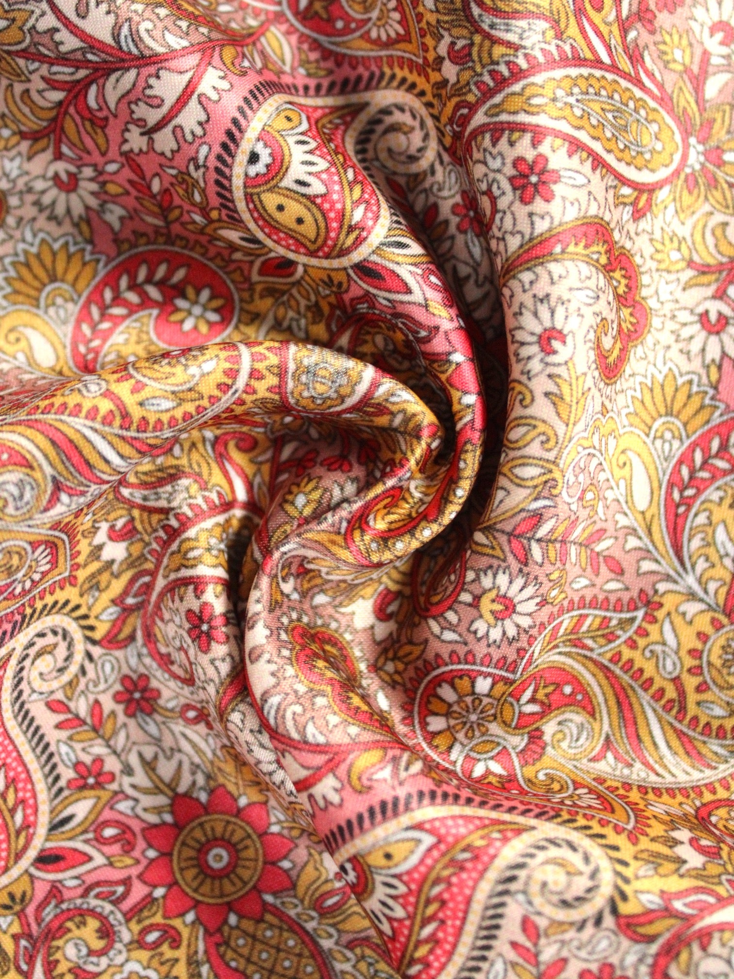 Multicolor Paisley Microfiber Pocket Square
