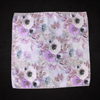 Lavender Floral Microfiber Pocket Square