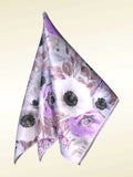 Lavender Floral Microfiber Pocket Square
