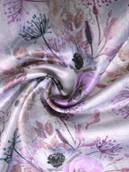 Lavender Floral Microfiber Pocket Square