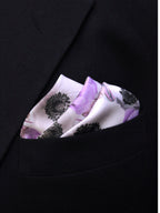 Lavender Floral Microfiber Pocket Square