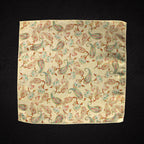 Cream Paisley Microfiber Pocket Square