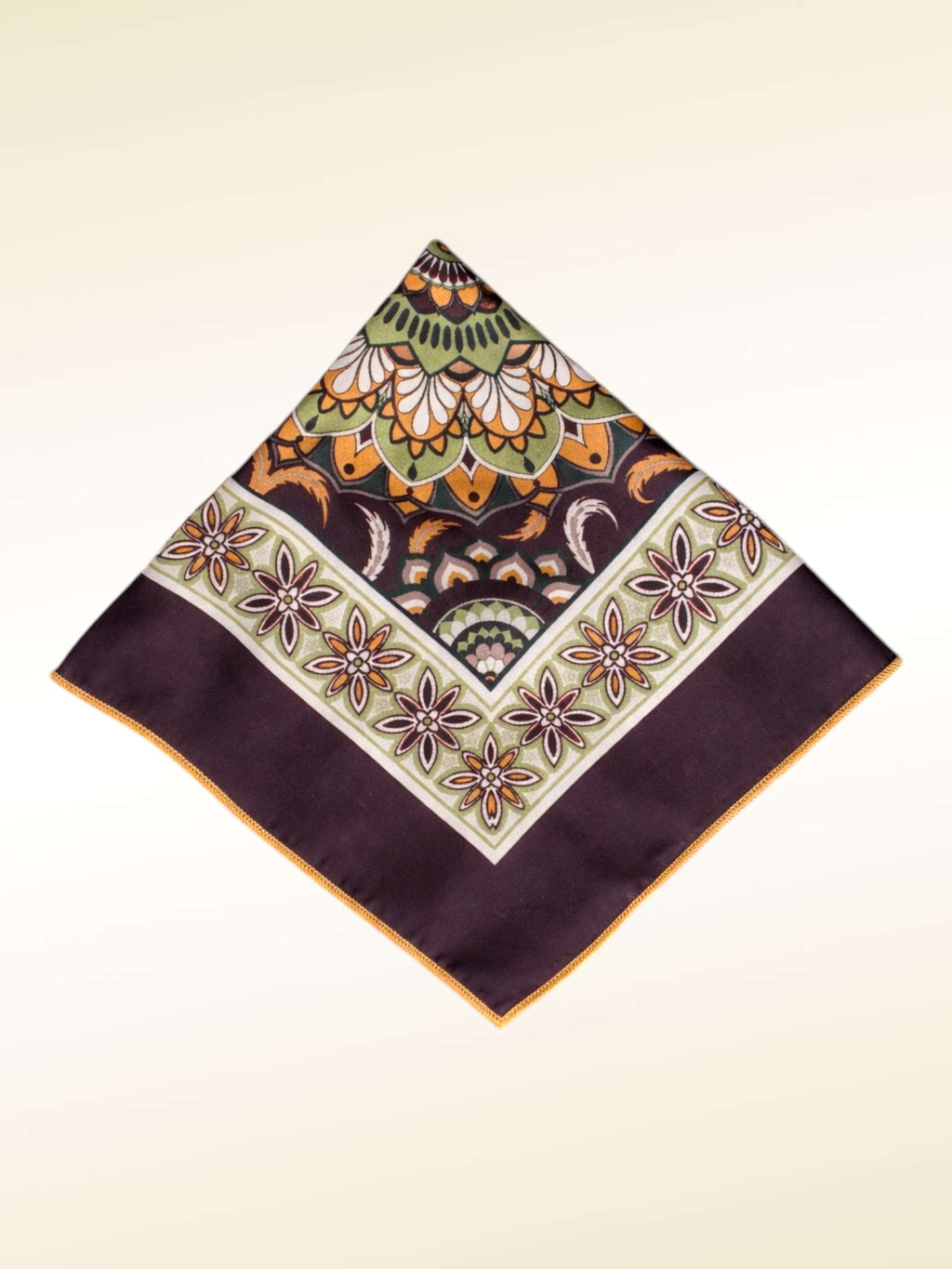 Elegant Floral Motif Pocket Square