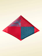 Multi Pattern Print Peach Pocket Square