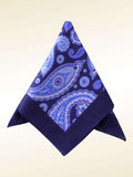 Aqua Swirl Pocket Square