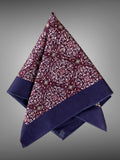 Midnight Blossom Pocket Square