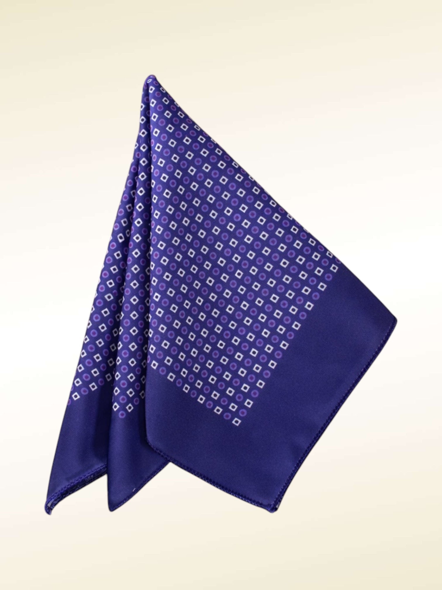 Sapphire Dots Pocket Sqaure