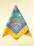 Multicolored Baroque-Style Pocket Square
