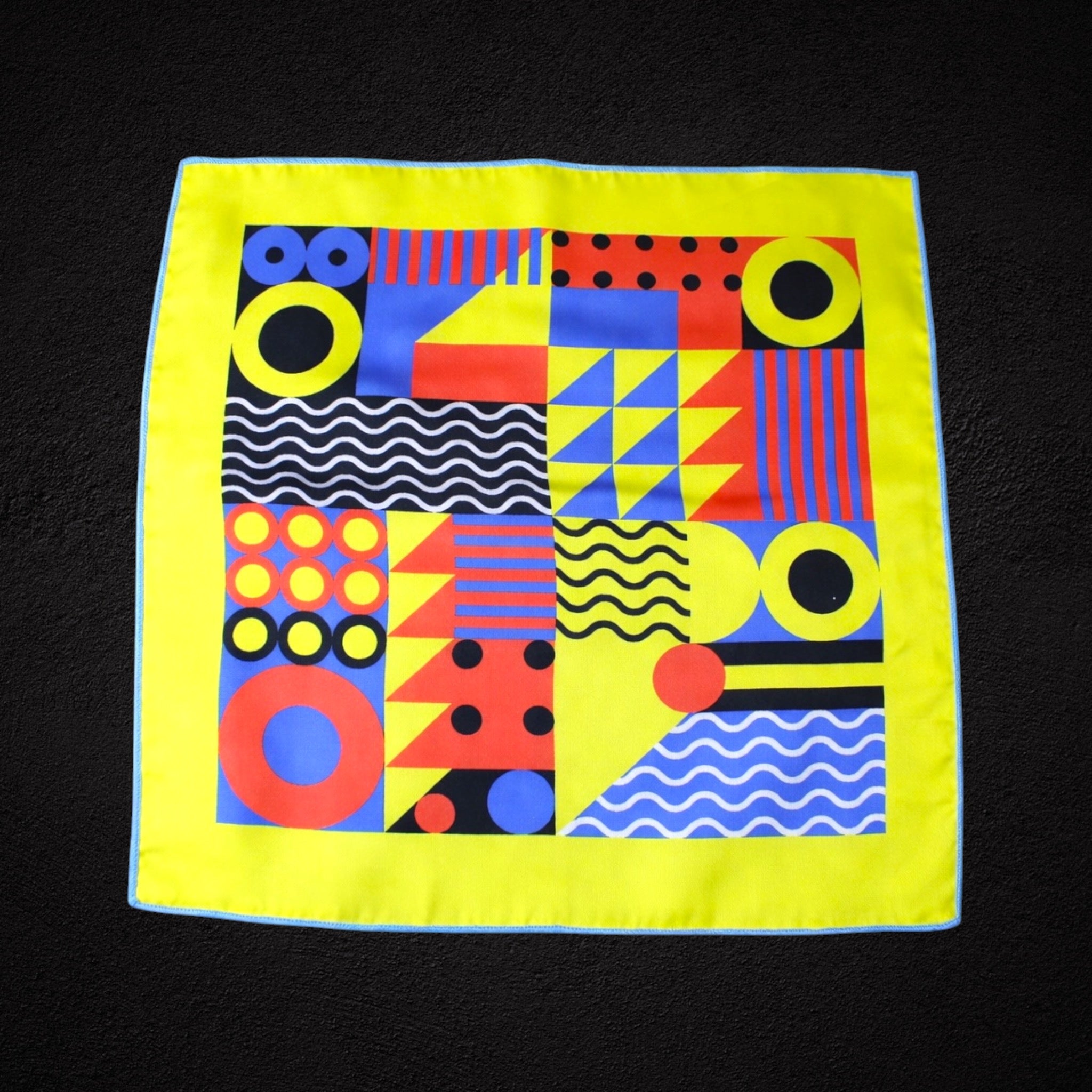 Rio Grande Geometric Printed Pocket Square