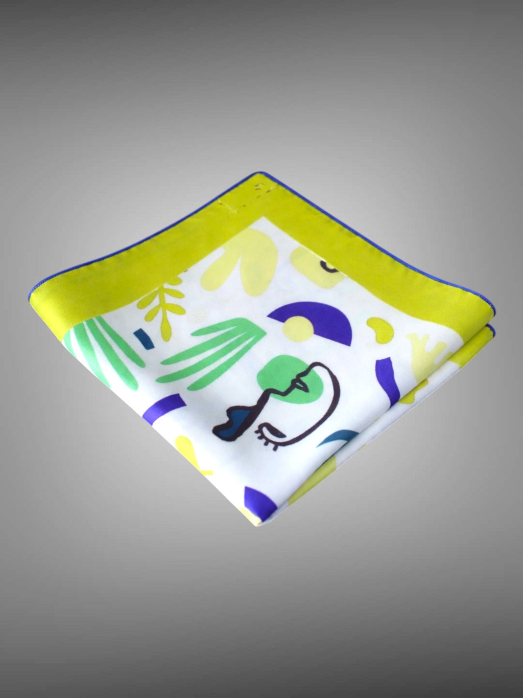 Rio Grande Green Tropical Printed Pocket Square