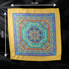 Multicolored Baroque-Style Pocket Square