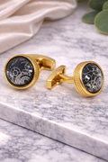 Steampunk Gear Design Cufflinks for Men