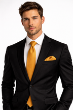 Mustard Self Striped Necktie