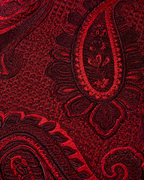 Wine Red Paisley Microsilk Tie & Pocket Square Set