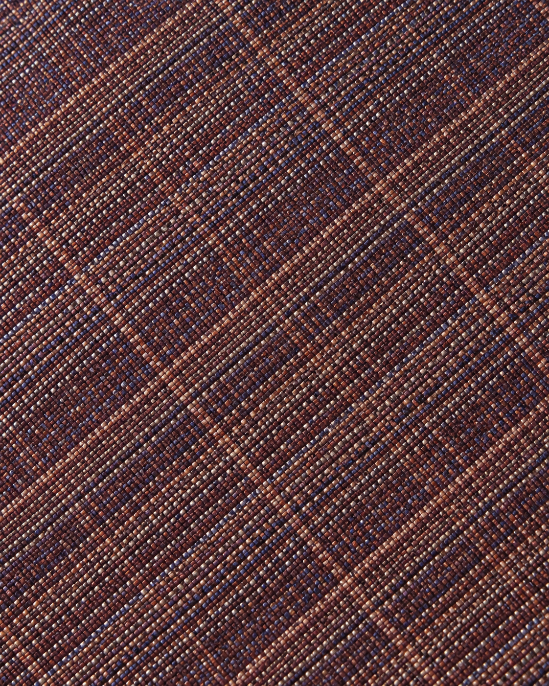 Brown Textured Microsilk Tie Set with Pocket Square