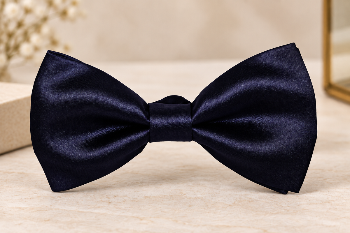 Navy Blue Cummerbund Set For Men