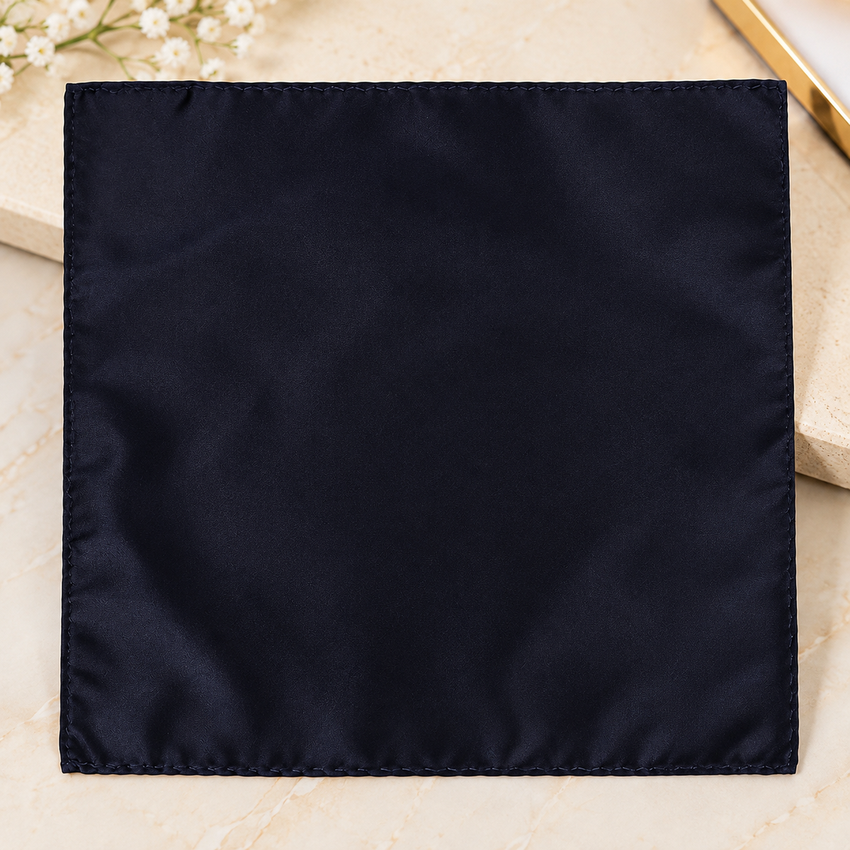 Navy Blue Cummerbund Set For Men