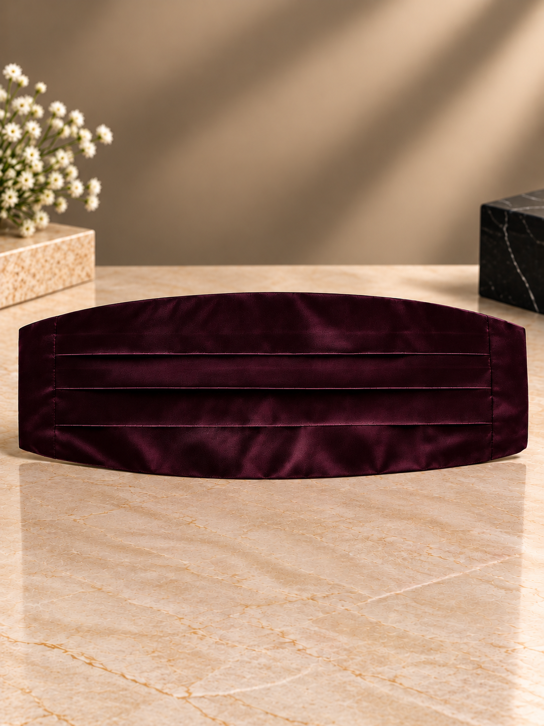 Burgundy Cummerbund Combo Set